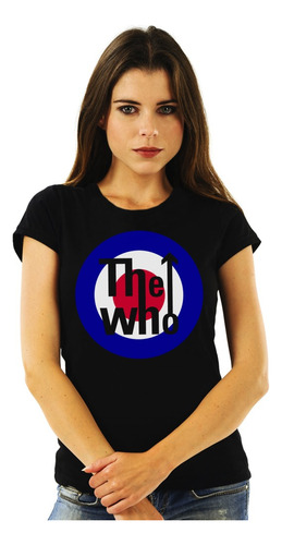 Polera Mujer The Who Logo 2 Rock Impresión Directa