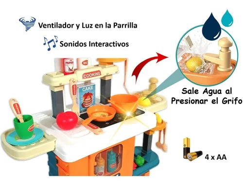Cocina Cocinita Juguete Utensilios Chef Infantil Herramienta
