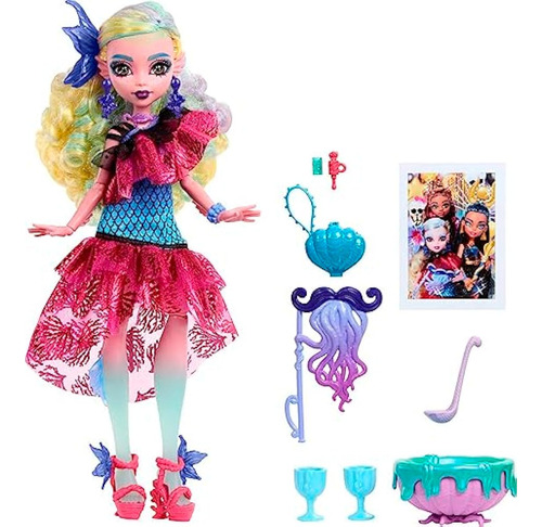 Monster High Lagoona Muñeca Azul En Vestido De Fiesta Monst