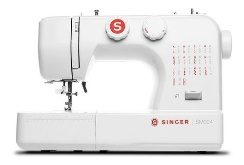 Imagen 1 de 4 de Máquina de coser recta Singer SM024-RD portable blanca 220V