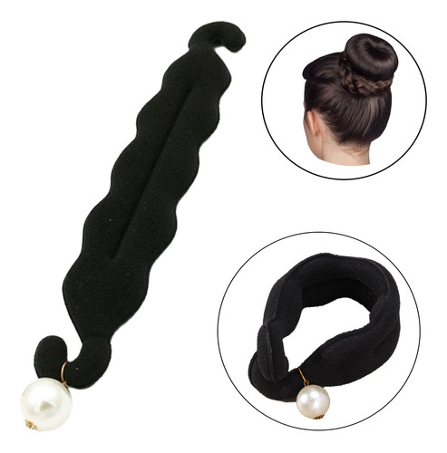 Esponja Peinado Goma Flexible Rodete Accesorio Cabello