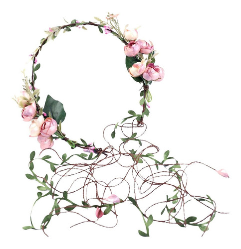 Diadema De Flores Boho, Guirnalda Floral, Corona, Halo, Casc