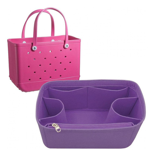 Bolsa De Fieltro Con Cremallera Y Bolsillo Para Medio