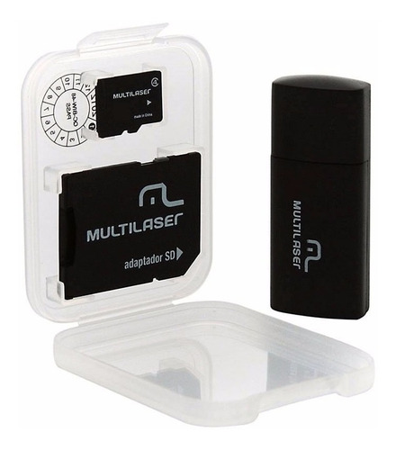 3 Em 1 Micro Sd 16gb Cartão Sd Pendrive Adaptador Multilaser