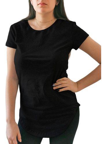 Blusa Long Fit Swag Varios Tonos A Elegir Dama 100% Algodón