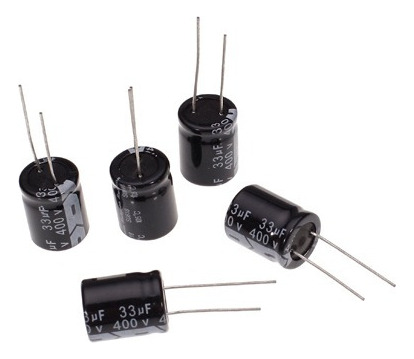 Condensador Electrolítico De Aluminio 10pcs 33uf 400v +