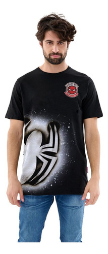 Remera Stone® Marvel Hombre Logo Licencia Oficial R3664