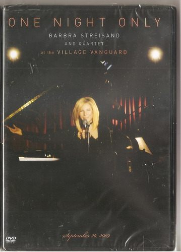 Dvd Barbra Streisand One Night Only y Quartet Live At