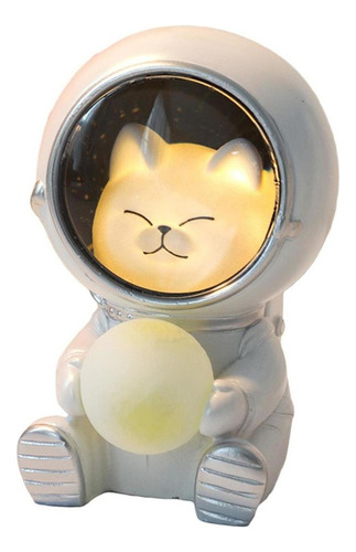 Hermosa Estatua Del Astronauta Estatua De La Luz De La Gato