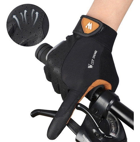 Guantes Deportivos De Dedo Completo Hombre Mujer Bicicleta