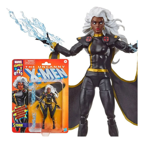 Storm Black Suit Variant Hasbro Marvel Legends Retro