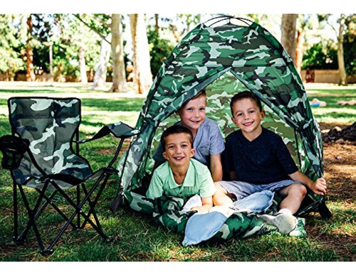 Pacific Play Tents Kids Green Camo Dome Tienda De Campaña Co