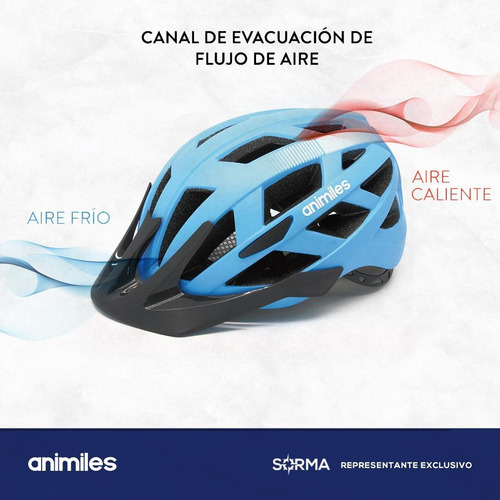 Imagen 6 de 10 de Casco Bicicleta Con Visera Luz Trasera Carga Usb