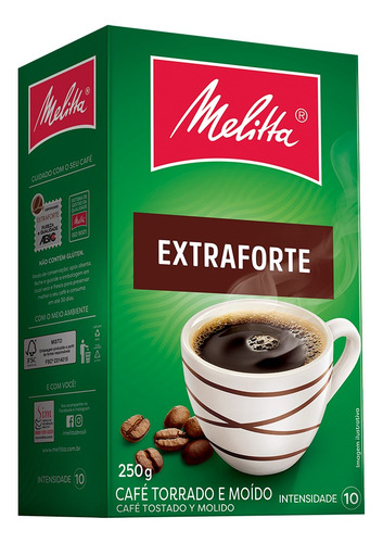 Café Extra Forte Torrado E Moído Vácuo 250g Melitta