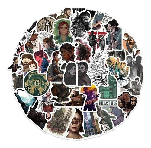 Imagen 1 de 4 de The Last Of Us - Set 50 Stickers / Calcomanias / Pegatinas