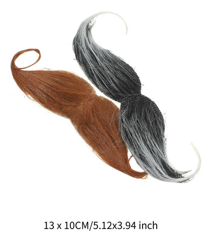 Bigotes Falsos Para Carnaval, Juego De Rol, Puesta, 2 Uds.