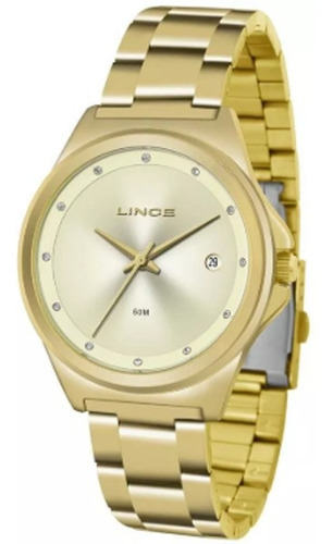 Relógio Lince Feminino Dourado Lrg4567l C1kx