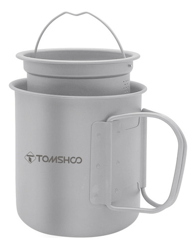 Taza Tomshoo De Titanio Para Acampar, 450 Ml, Para PĂcnic, C