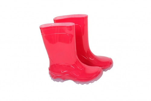 Bota Galocha Infantil Pink Impermeável Pvc Leve