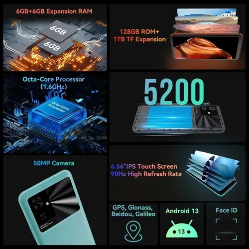 Cubot Note 21 6gb + 6gb = 12gb 128gb Dual Sim Duos