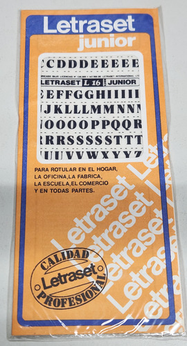 Letraset Junior L16 L17 L18 L19 L20 L22 L23