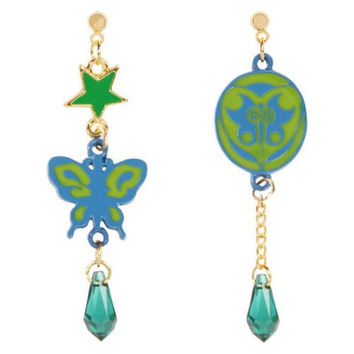 Jojos - Jolyne Cujoh Mariposa Aretes Pendientes Cosplay