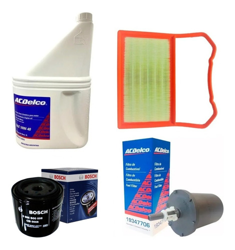 Combo Filtro Aceite Aire Combustible  + 10w40 Vw Up! 2019