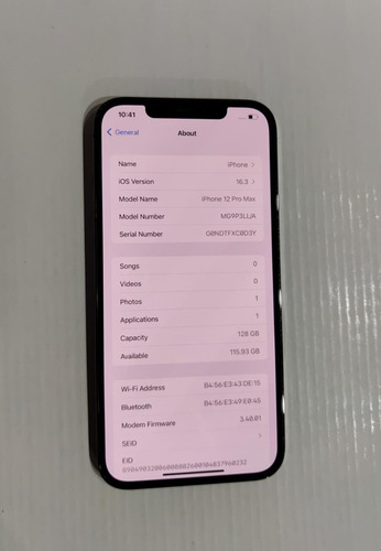 Apple iPhone 12 Pro Max 128gb Grafito Usado Bateria Al 81_ap