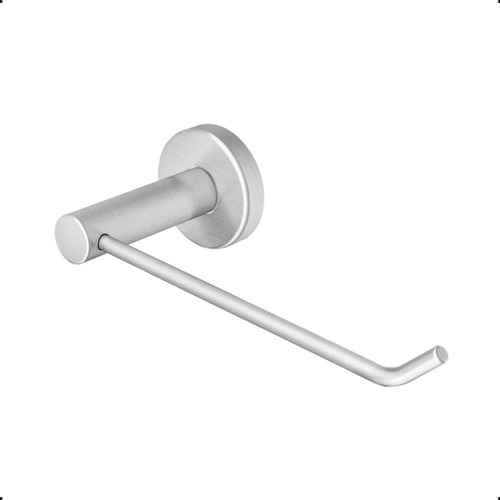 Grego Metal athenas porta papel higiênico 15x5cm prateado escovado