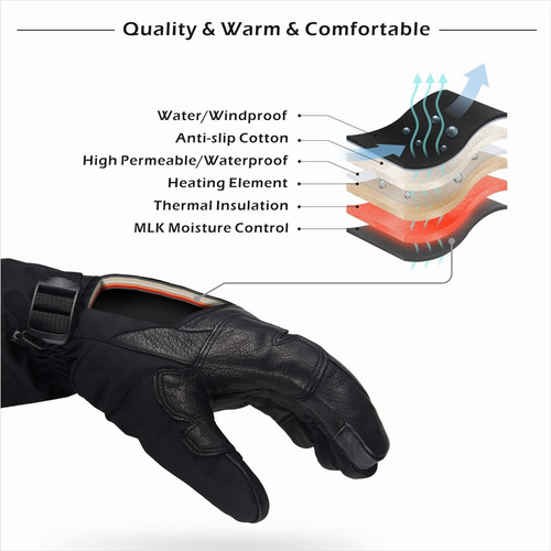 Guantes Calefactados Recargables Para Hombres Y Mujeres, Gua