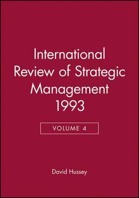 Libro International Review Of Strategic Management 1993, ...