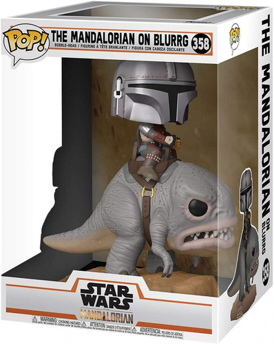 Funko Pop Deluxe The Mandalorian On Blurrg
