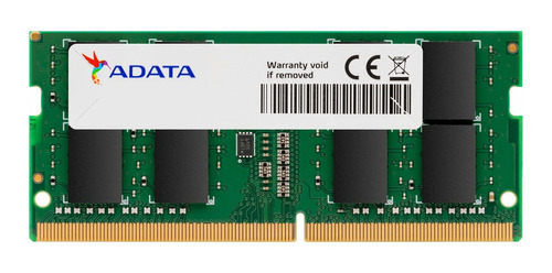 Imagen 1 de 1 de Memoria RAM Premier color verde  32GB 1 Adata AD4S320032G22-SGN