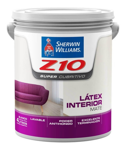 Látex Z 10 Interior 20 Lt Sherwin Williams