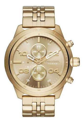 Relógio Diesel Masculino Dourado Dz4441/4an