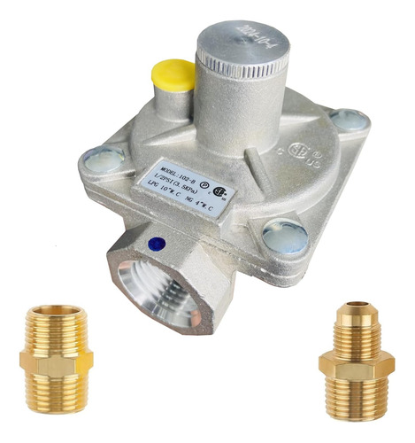Regulador De Presion Gas 1/2 PuLG 4 Wc/lp Propano 10 Wc