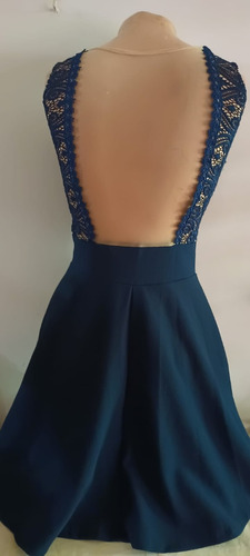 Vestido De Fiesta Azul Marino