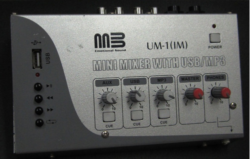 Mixer De Rca Y Mp3 Memoria Usb