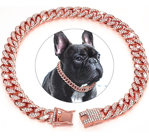 Cadena Para Perro, Collar Cubano Con Forma De Diamante.