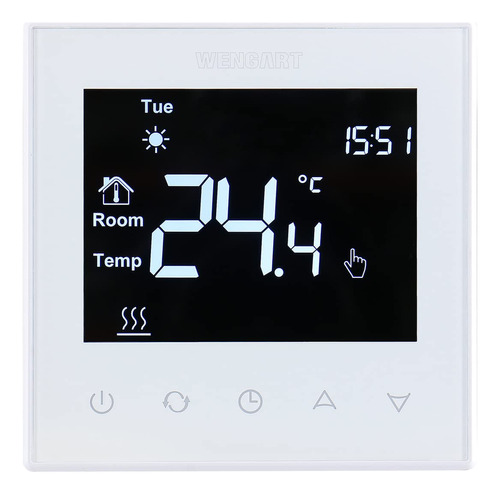 Wengart Termostato Programable De 7 Das Wg505, Voltaje De Ln