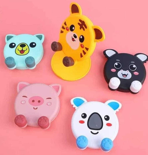 Soporte Base De Celular Ajustable Diseño Kawaiicaritatigrito