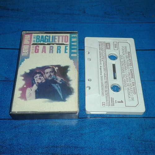 Baglietto Garré En Vivo Opera Cassette Arg Maceo-disquería (Usado)