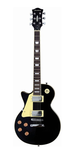 Guitarra elétrica para  canhoto Strinberg LPS Series LPS230 les paul de  tília black brilhante com diapasão de pau-rosa