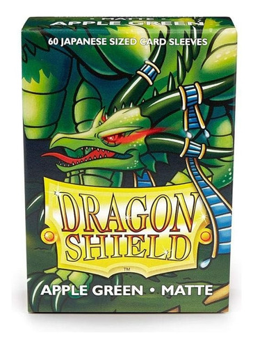 Dragon Shield, Pequeño, Color Verde Manzana Mate, Yu Gi Oh, Japonés