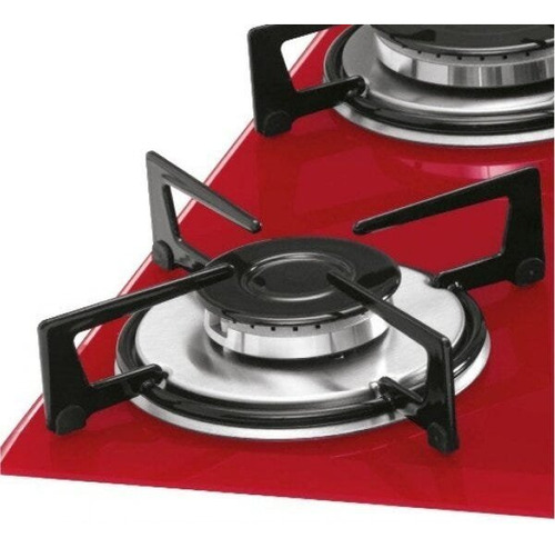 Cooktop 5 Bocas Tc Gás Mesa Vidro Rouge Fischer 127v Idwt