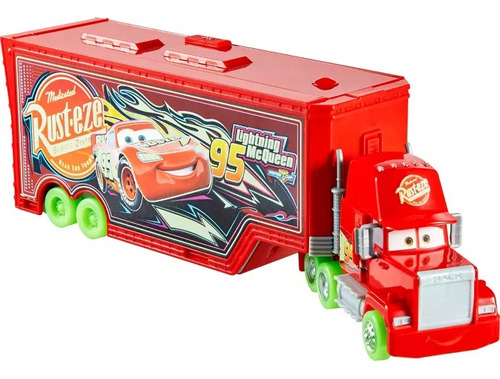 Carro Cars Glow Racers Transformador Mack Playset