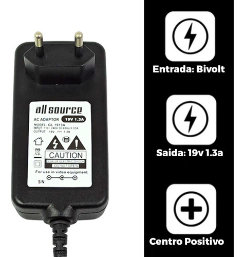 Fonte Compativel Tv LG 20mt48df 19v 1.3a Gold