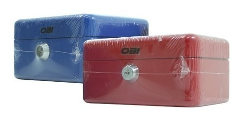 Caja De Dinero Sencilla 15cm Color Azul O Rojo Para Monedas
