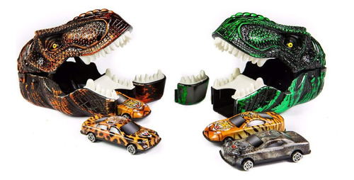 Kovot Dinosaur Car Shooter Playset: 2 Cabeças De Dinossauro