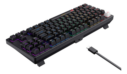 Teclado mecânico para jogadores com luzes RGB KB892l Havit